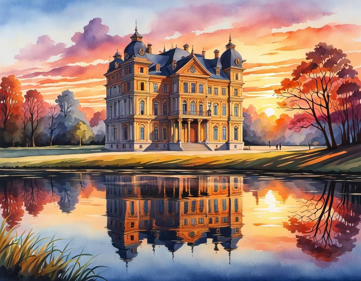 Sunset reflections   by @StriderAiArt