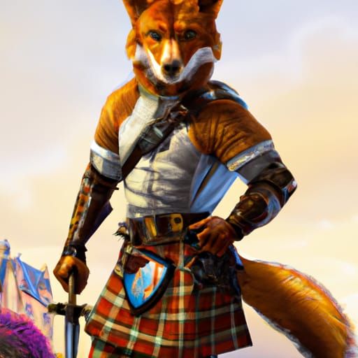 Scottish fox warrior