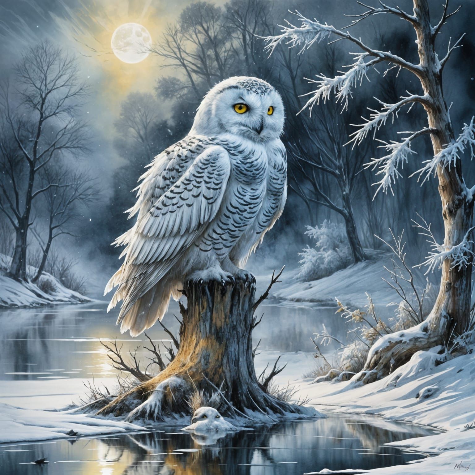 The silent night watch !   by @Dreamer in Hell