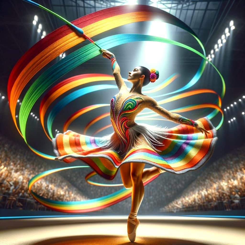 Color Flow Ribbon Dance  by @Gary Murakami