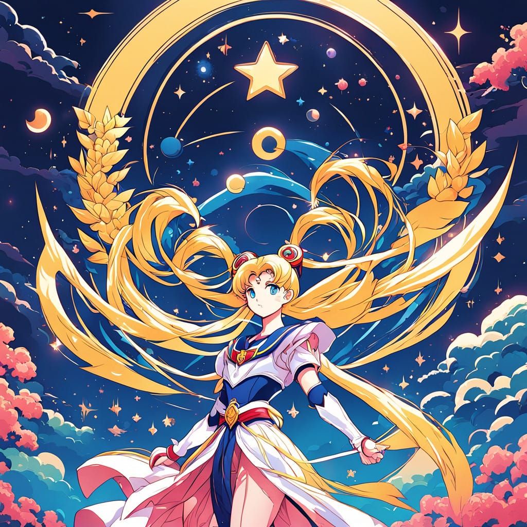 Sailor Moon Inspired Design   by @Lavendrfem