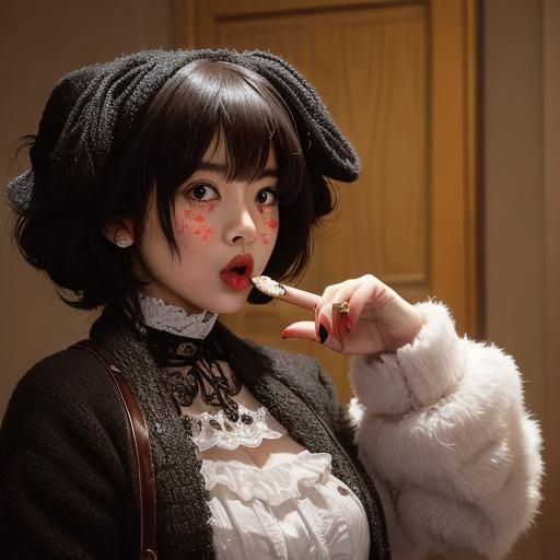 Mature Cookie Character Exhibiting Fear of Touch