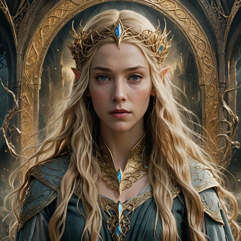 an image of Galadriel who was the greatest of the Noldor, except Fëanor maybe, though she was wiser than ...  by @undefined