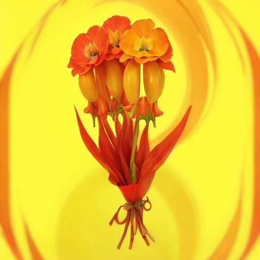 Faces Adorned with Colorful Flowers in High Resolution