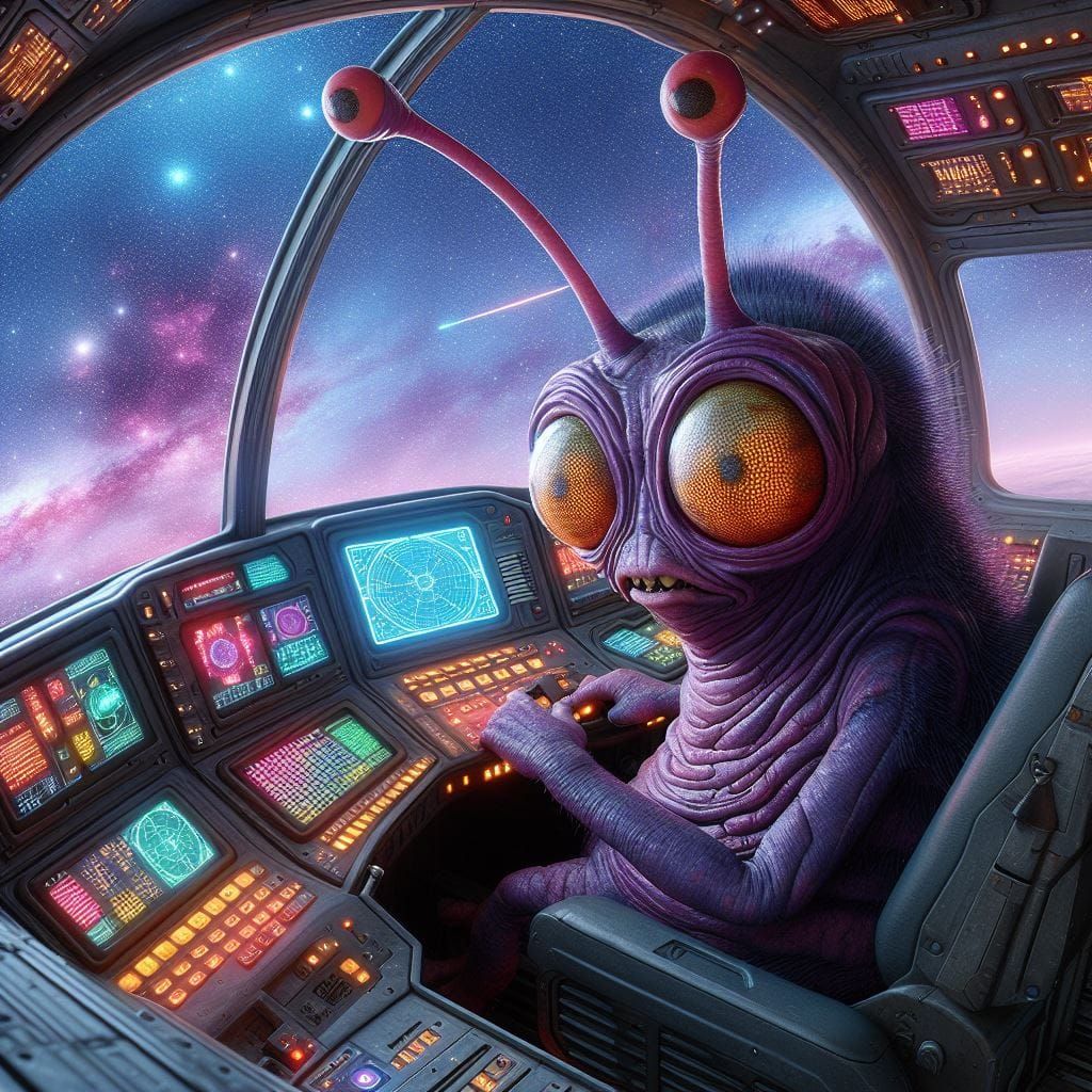 Alien Site Seeing Across The Galaxy