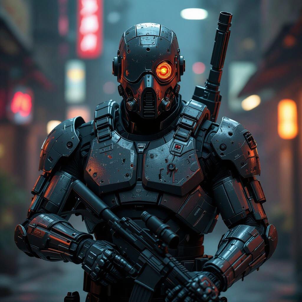 
Add the name "Smash" to the top left in bold, white letters.

2. "Smash" - The Enforcement Bot
Criminal Specialty: Armed Robbery & Protecti...