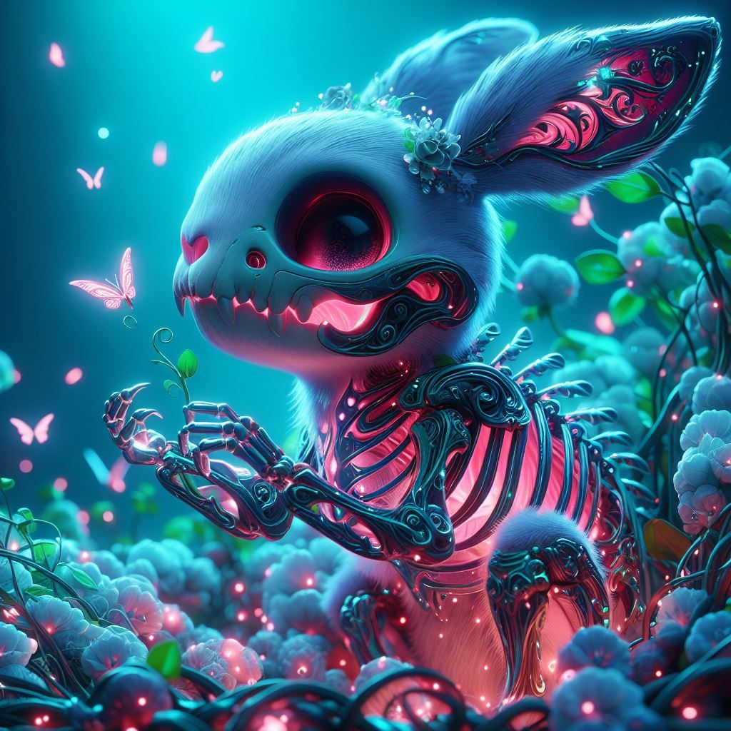 Skeleton bunny