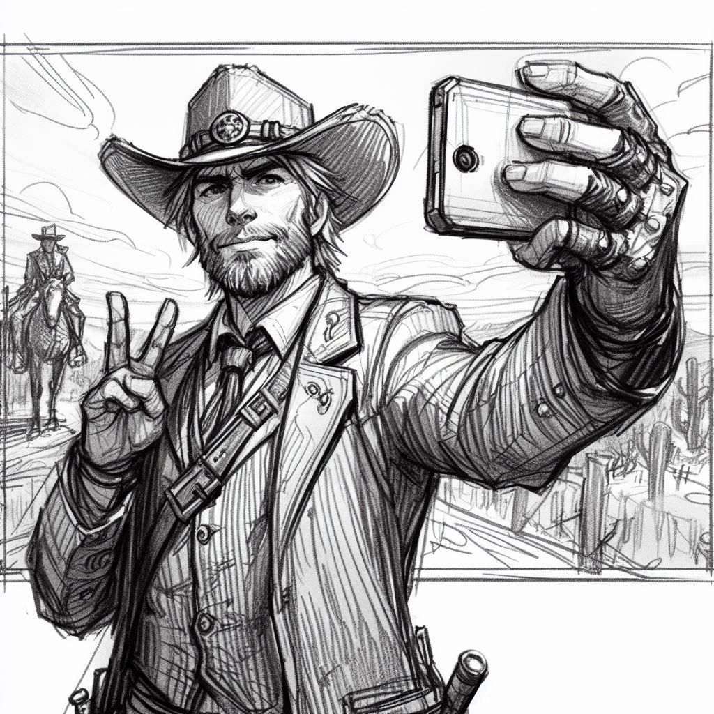 Cowboy selfie