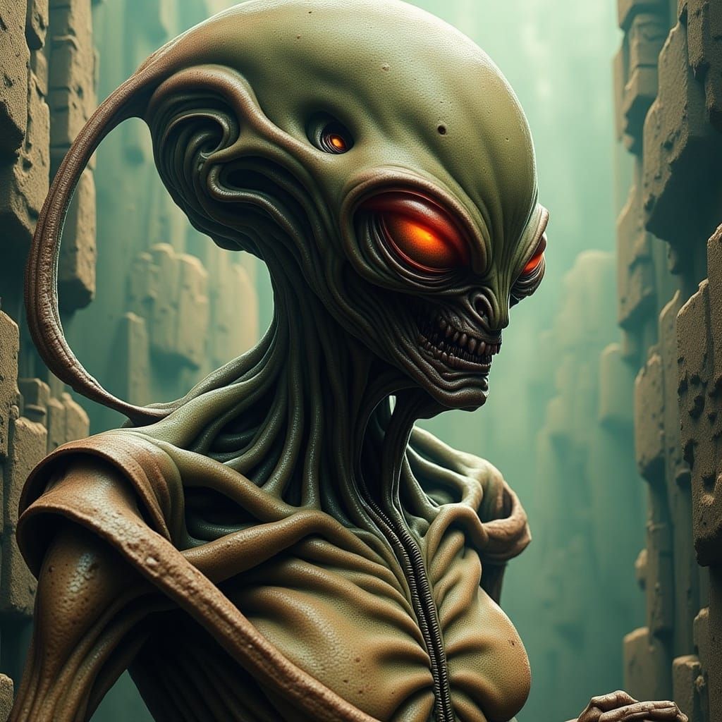 Vintage Sci-Fi Horror Comic Hybrid in a Post-Apoca... - AI Art