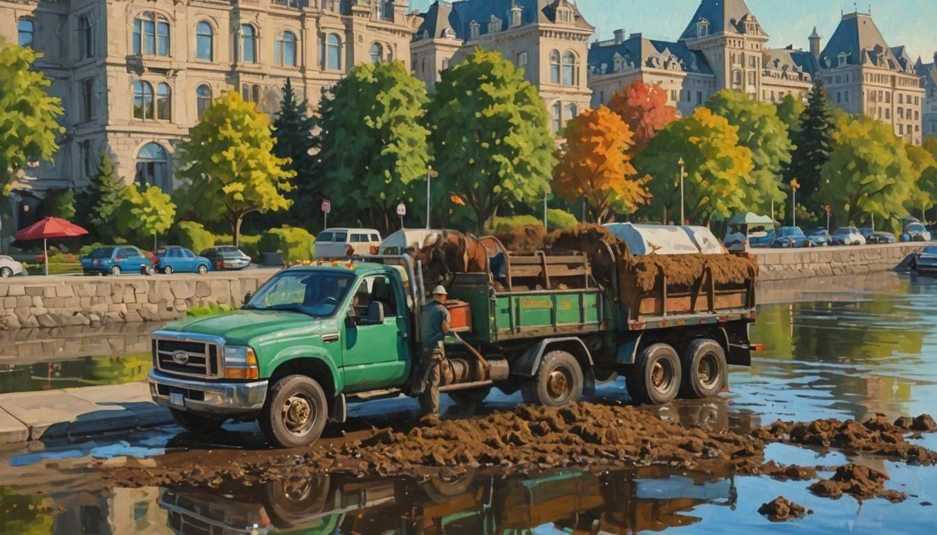 Horse manure collector, Victoria, B.C.