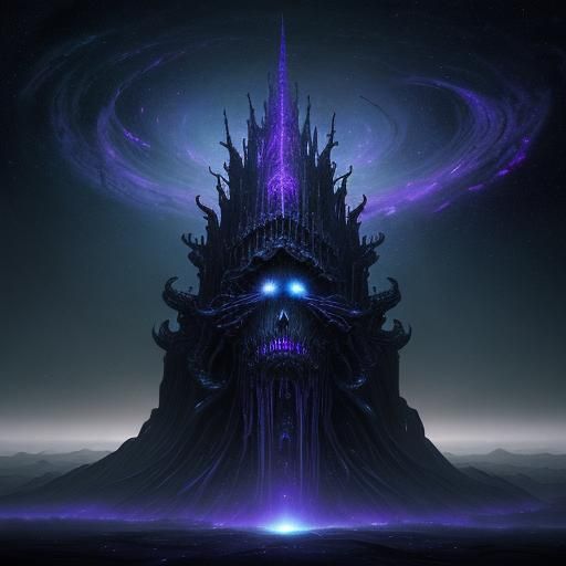 Cosmic Horror Black Hole with Dark Energy Tendrils