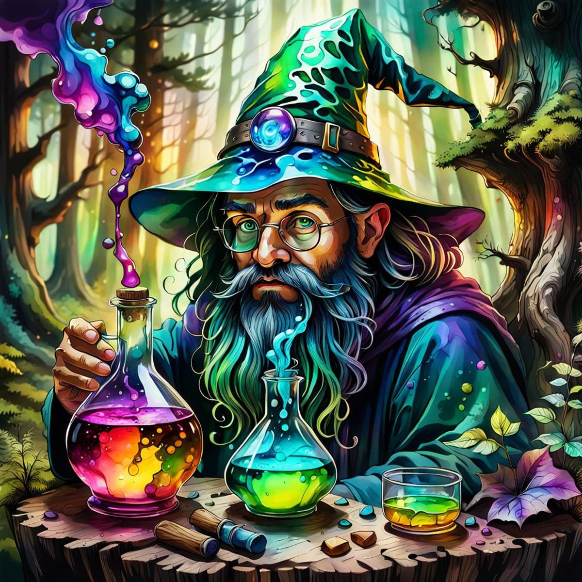 Alchemy Wizard - AI Generated Artwork - NightCafe Creator