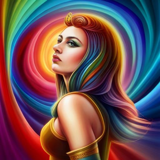 Isis, goddess of rainbows