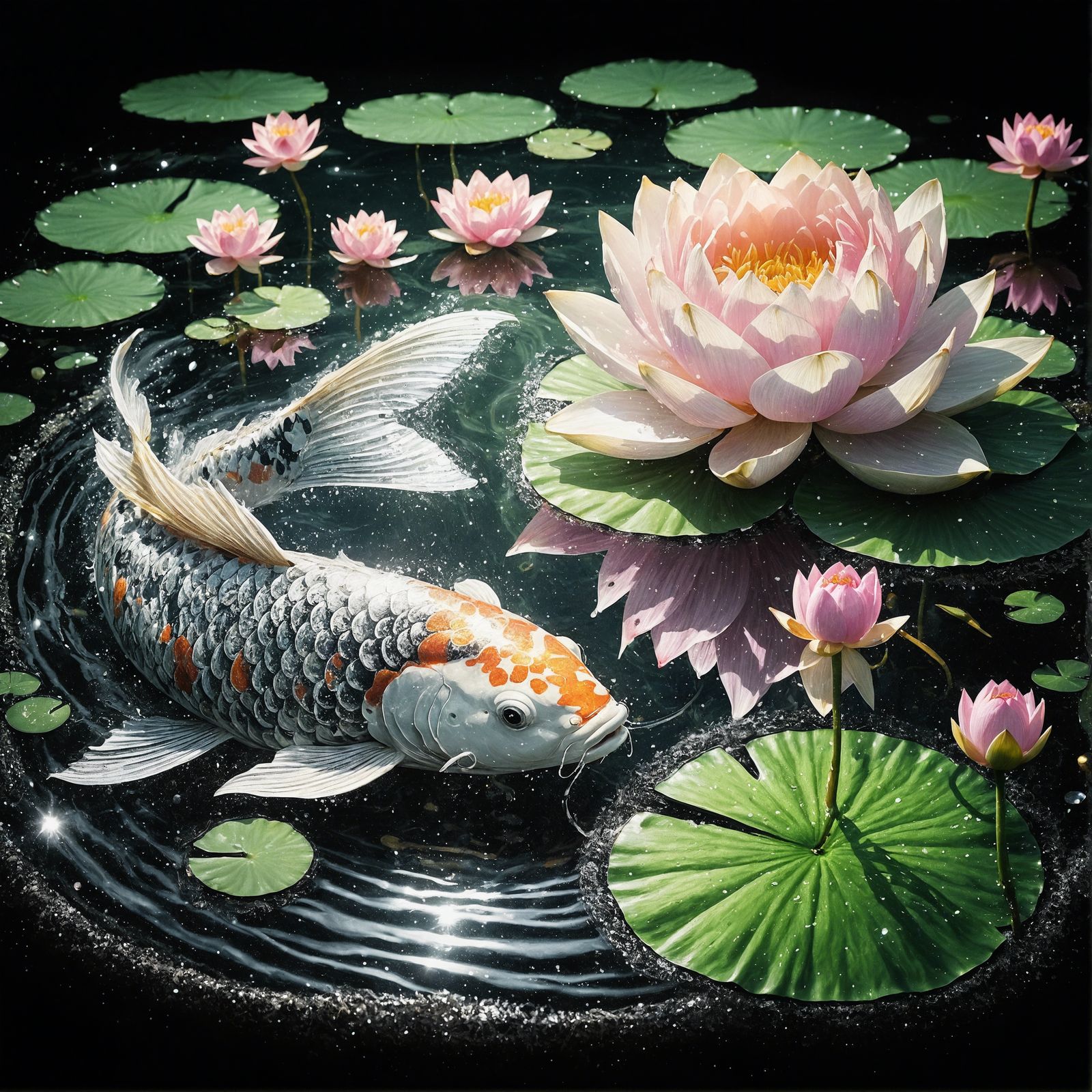 The Koi and the Lotus  by @Lau85