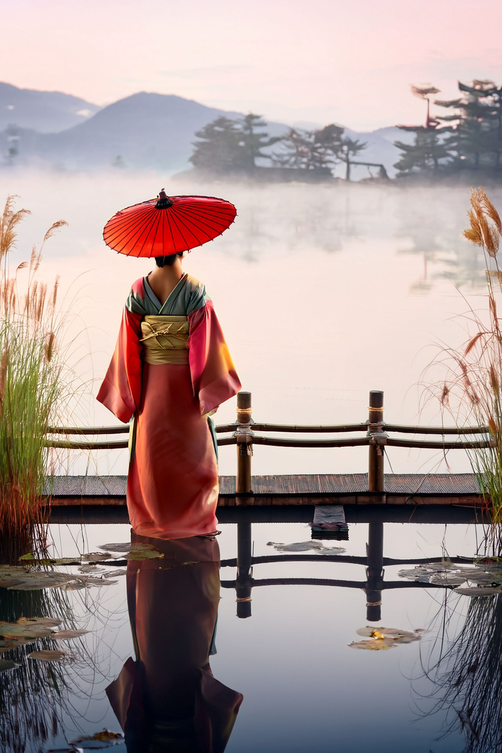 A slender Japanese lady