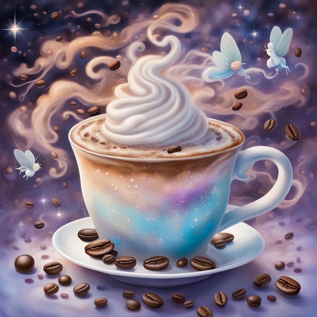 Celestial coffee cup ..  by @Andrea