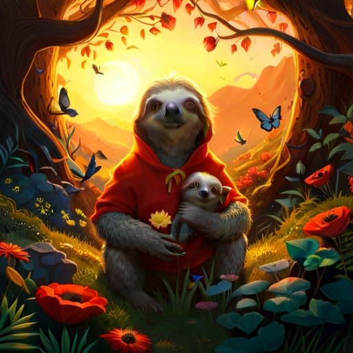 Storybook Sloth  by @Austin H
