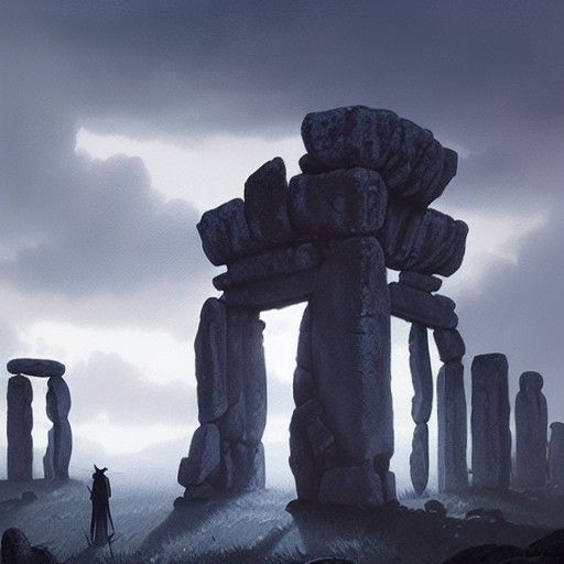 A witch at Stonehenge