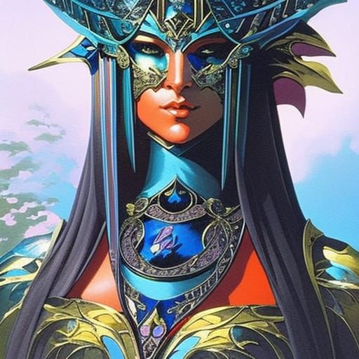 portrait of enchantress Merlin