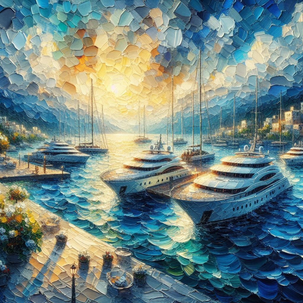 yachts in the harbor