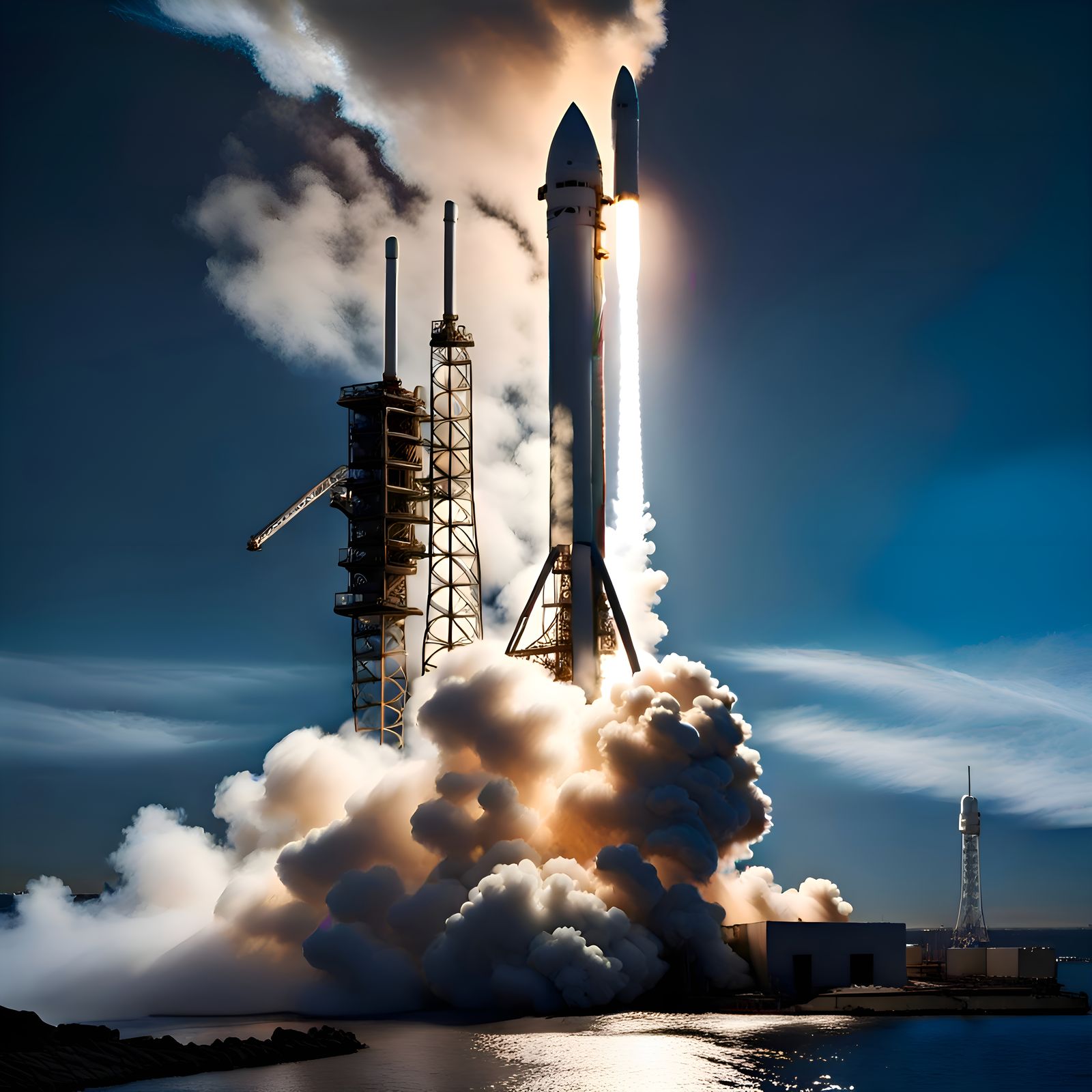 SpaceX Launch  by @BoratsChestHair