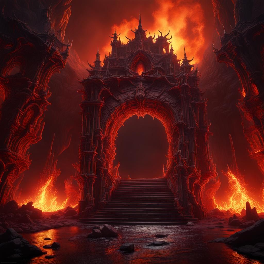 The entrance to Hell - AI Generated Artwork - NightCafe Creator