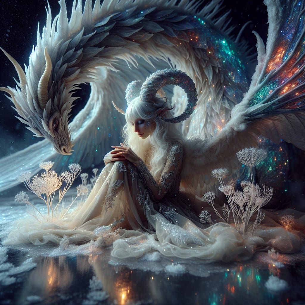 My dragon and I   by @Autumn Dryad