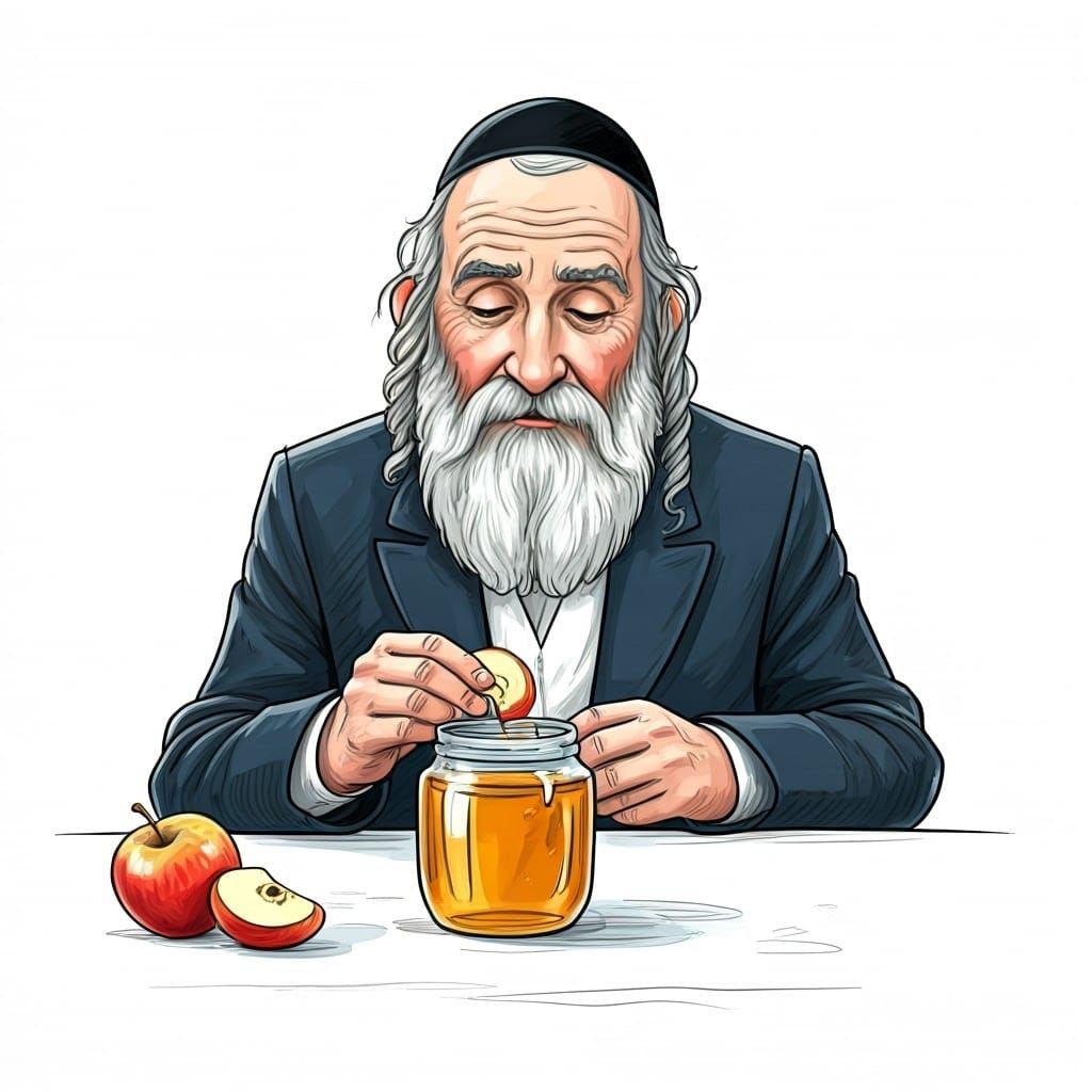 Apple in honey