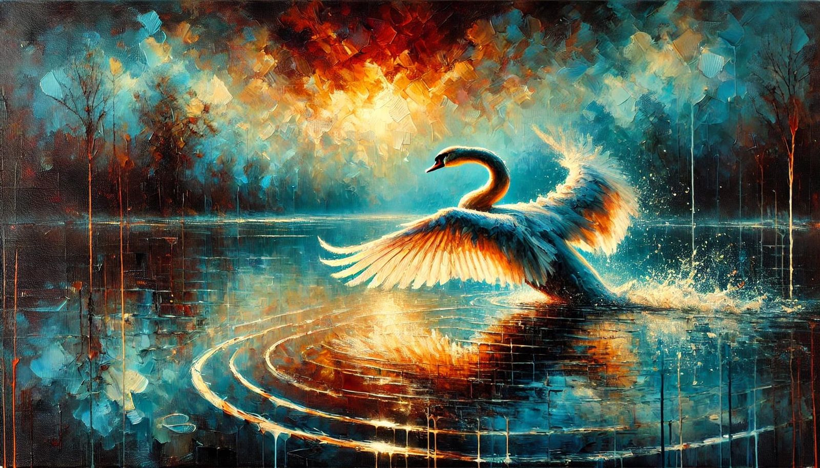 SWAN CANVAS  by @ONC