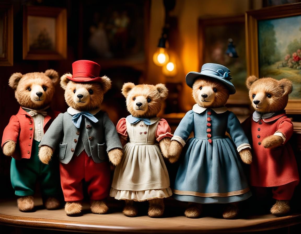 Whimsical Teddy Bear Exhibition Inspired by Beatrix Potter