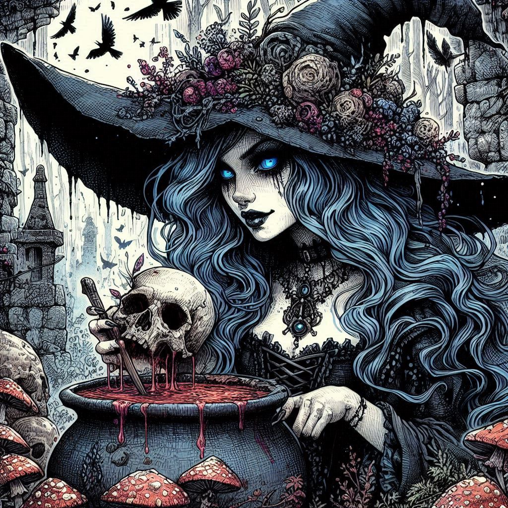 The Chick with Blue Hair