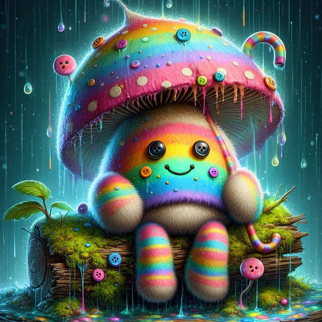 Fluffy mushroom spirit