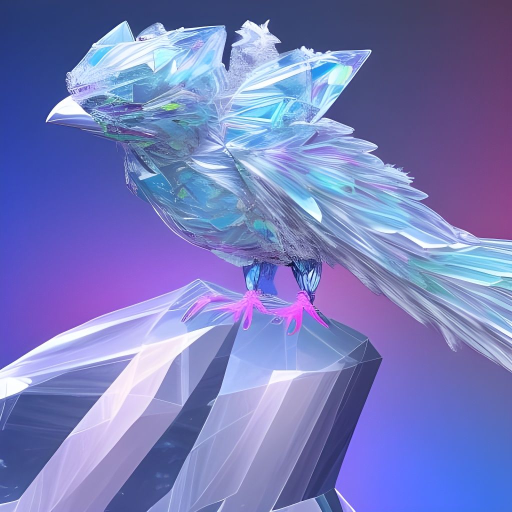 crystal bird  by @Jacobzmann