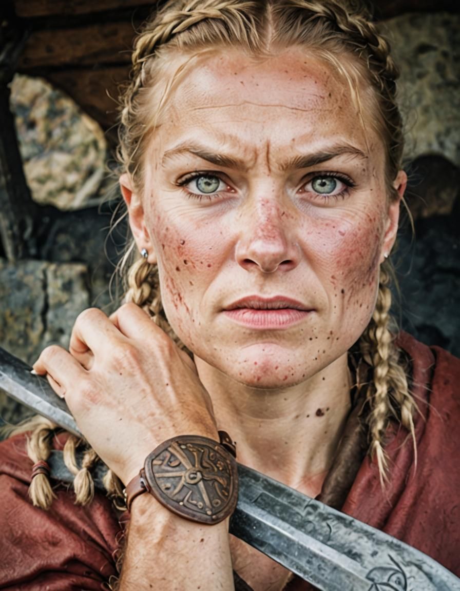 Viking Female cliff brave leery untrusting