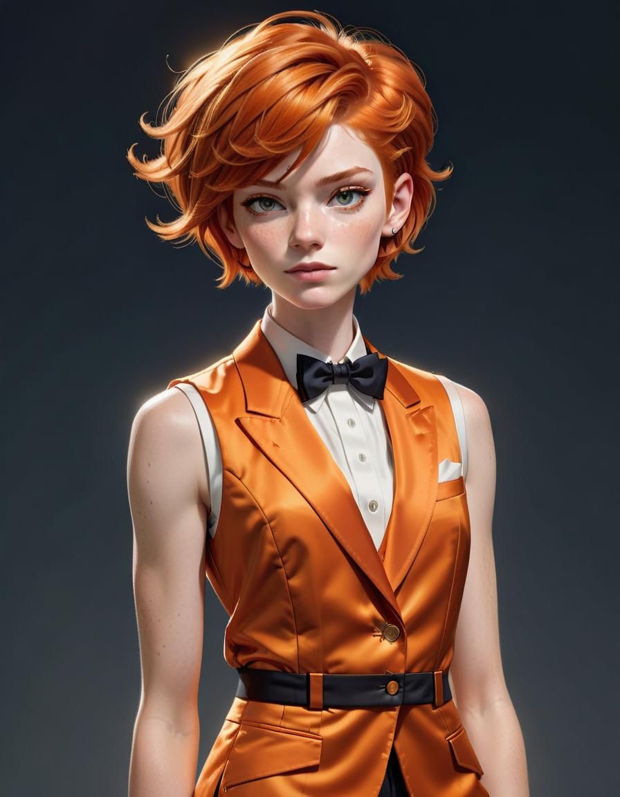 Tuxedo Girl - AI Generated Artwork - NightCafe Creator