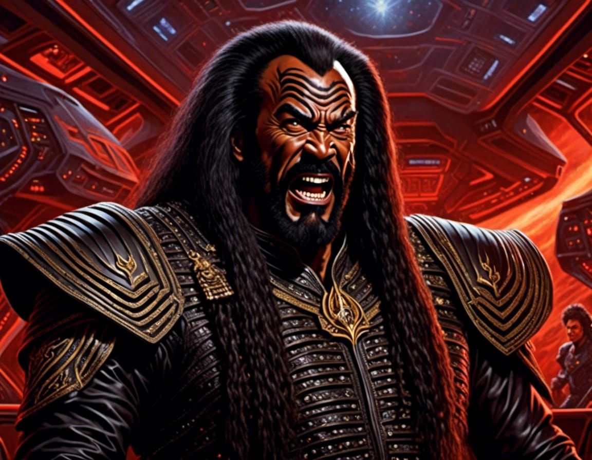 Angry Klingon screaming