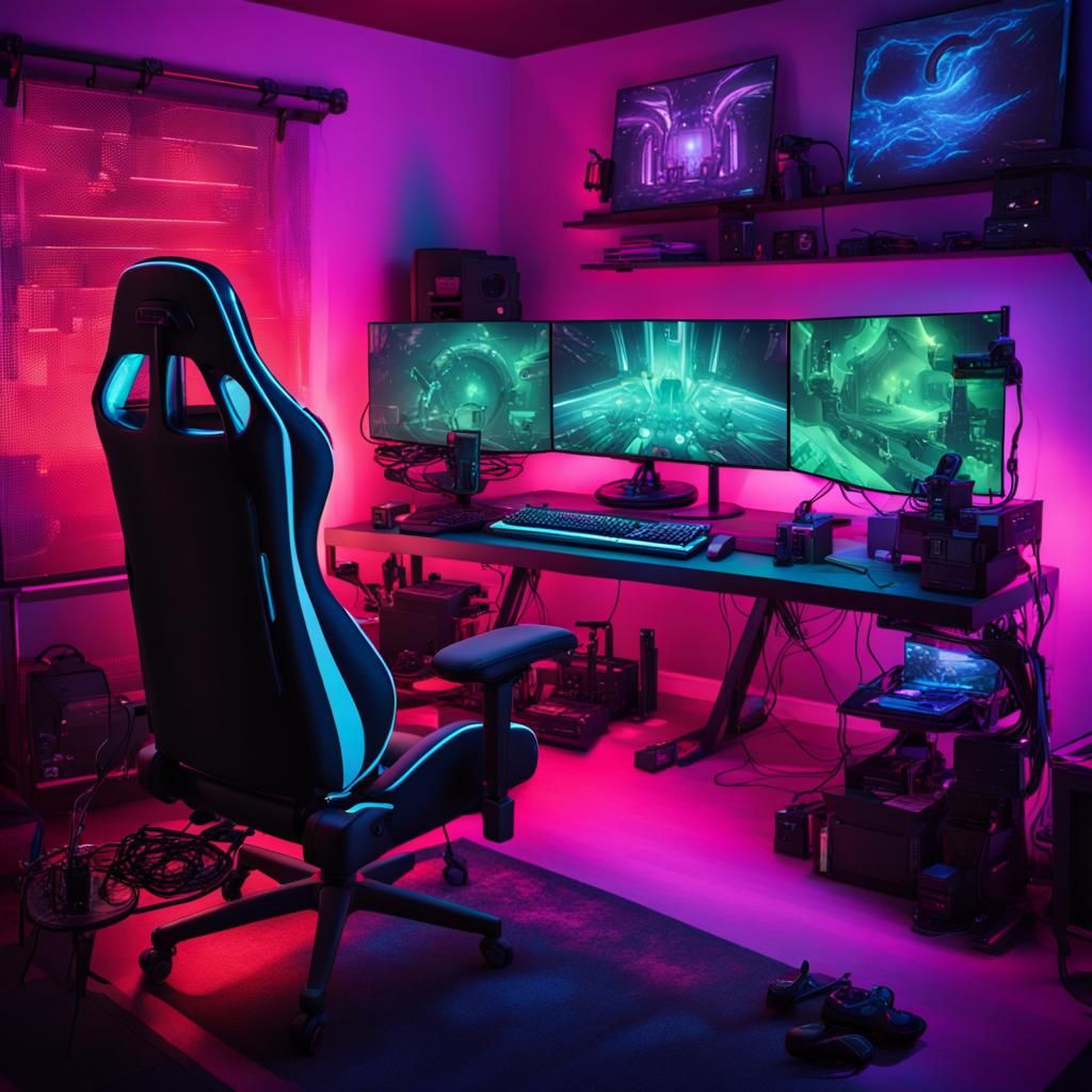 Gamer's cove  by @Electroweak Penguin