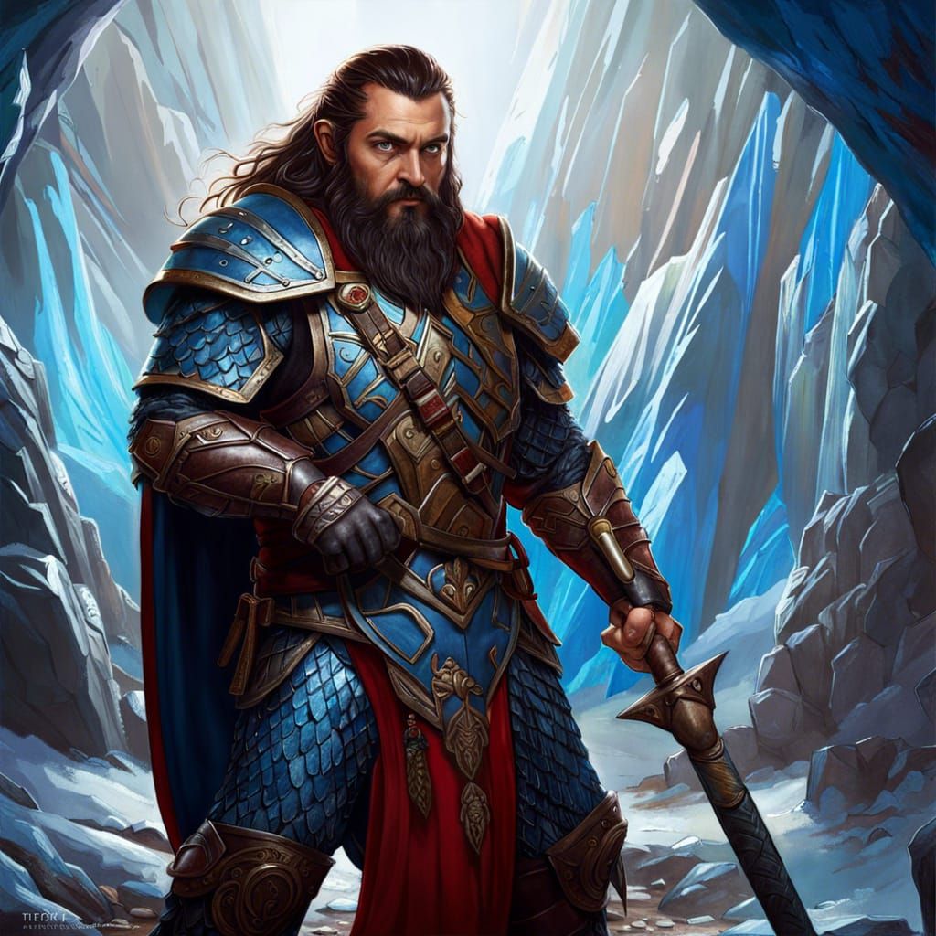 Dwarf in plate armor with sword - AI Generated Artwork - NightCafe Creator