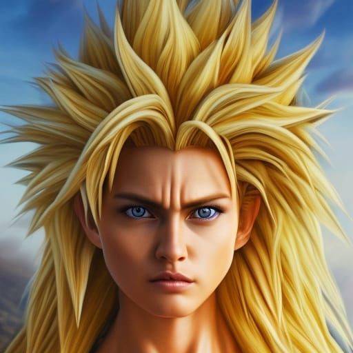 Live action film, Realistic and Beautiful Super Sayayin Fema...
