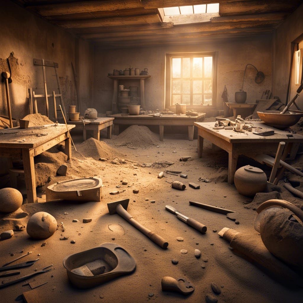 Abandoned archaeological dig site  by @Apok