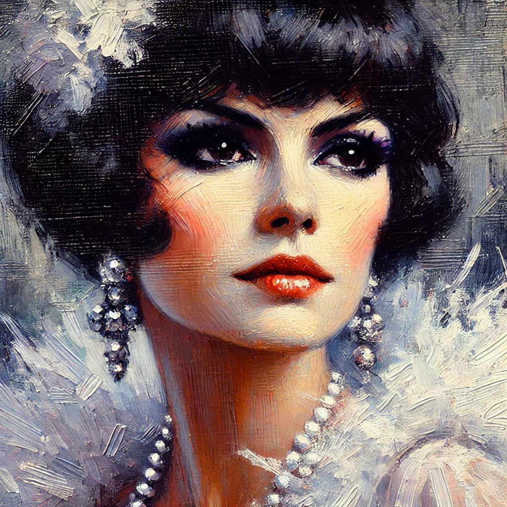 "Brunette" An Impressionistic Portrait