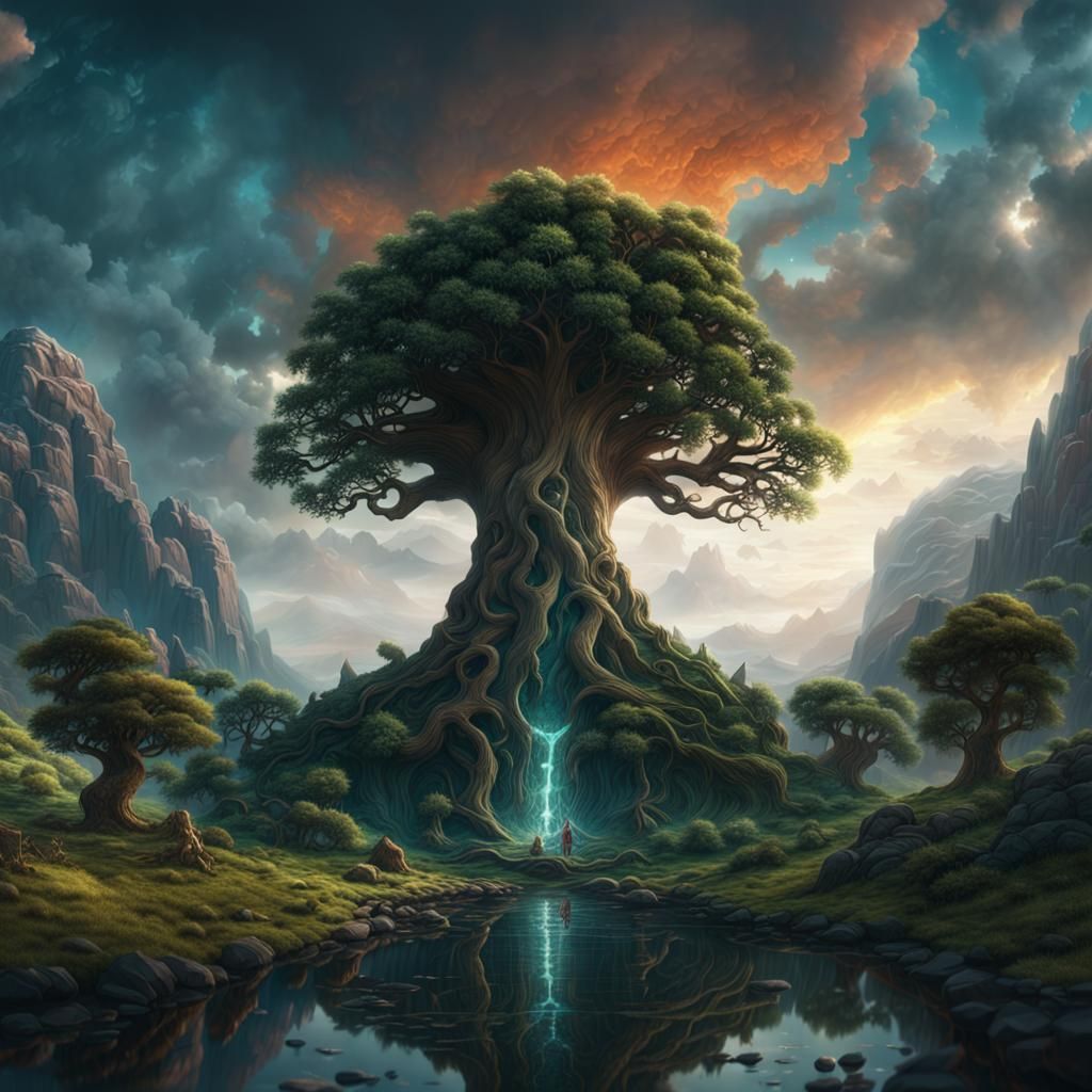 Yggdrasil - AI Generated Artwork - NightCafe Creator