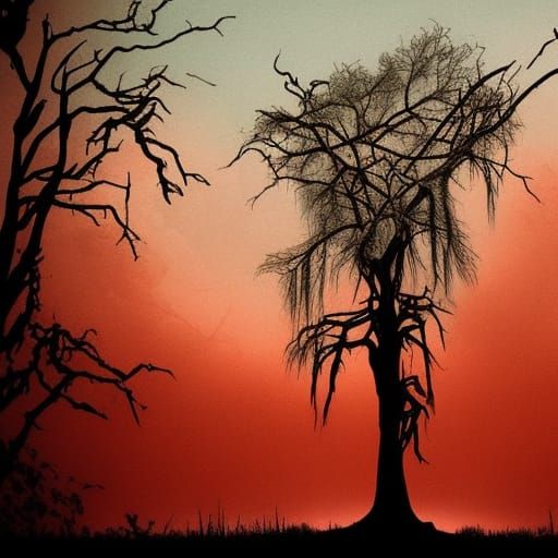 Swamp at dusk