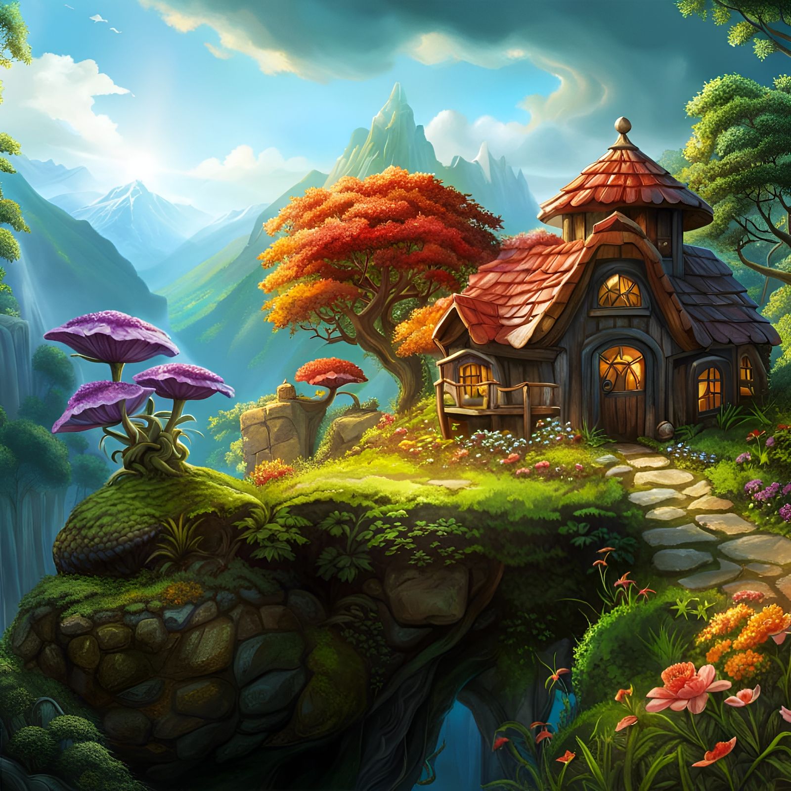Fantasy fairy house