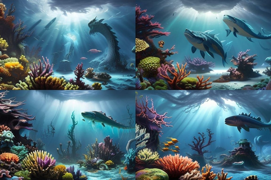 kraken, deep sea monster of enormous size