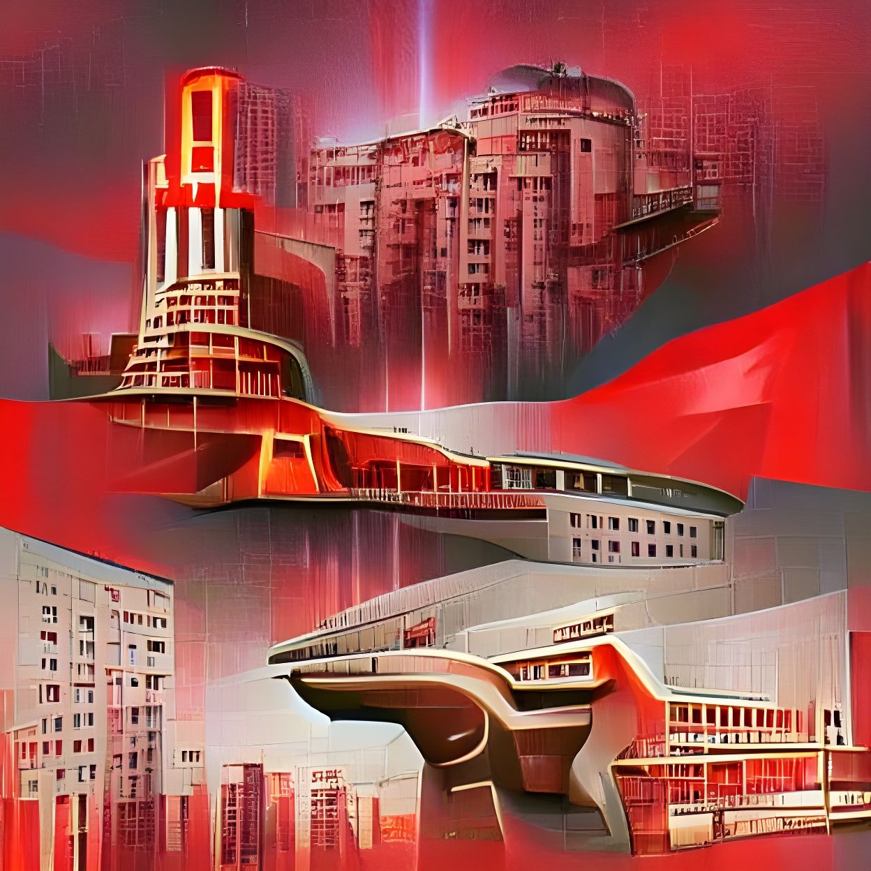 futuristic soviet communist dystopia