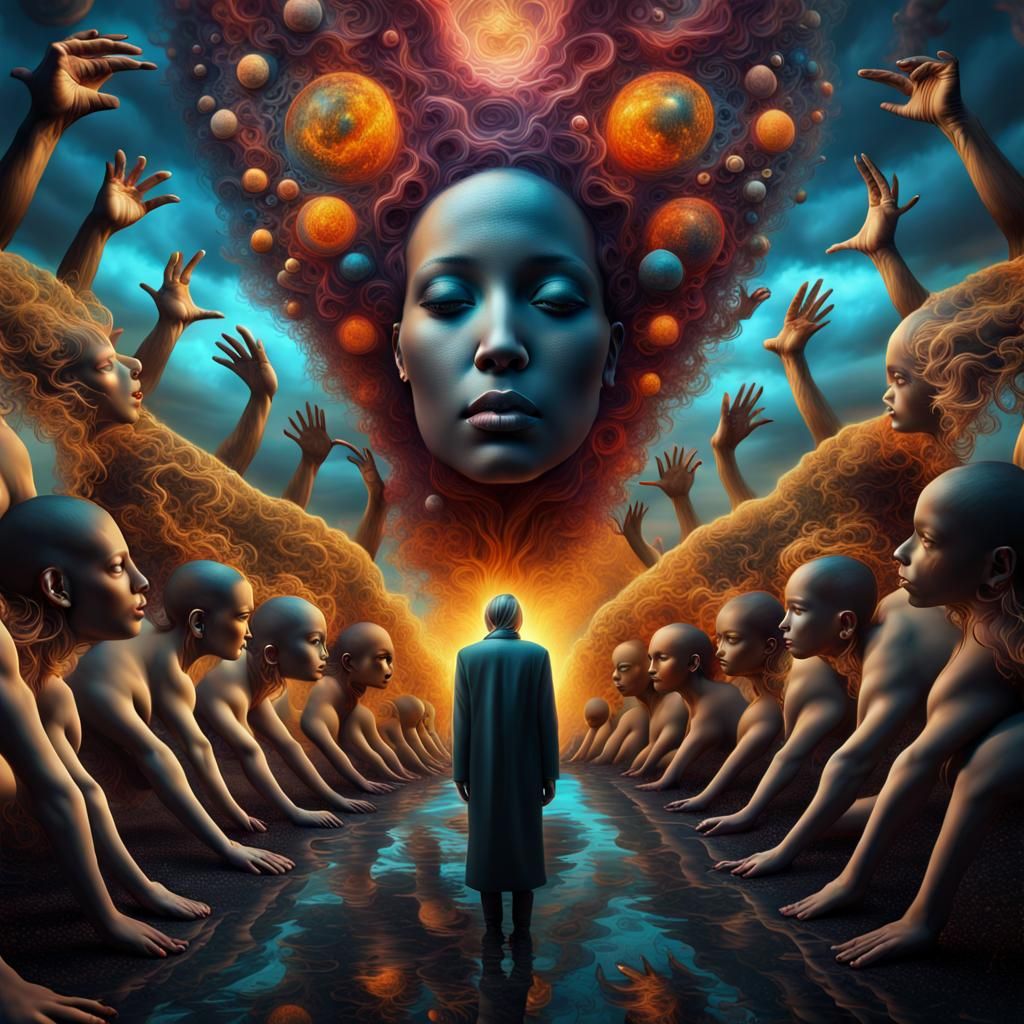 Transmigration of souls. AI Generated Artwork NightCafe Creator