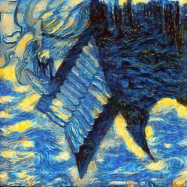 Okarun in the Starry Night