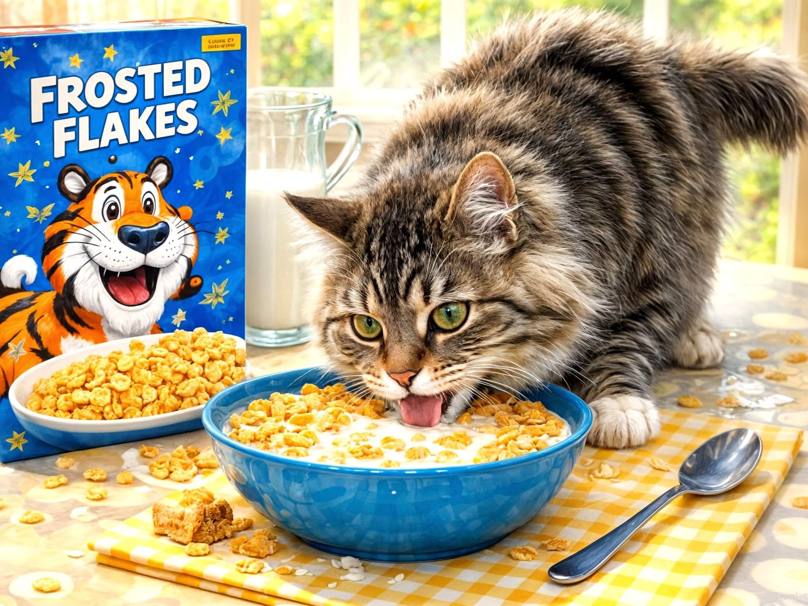 Breakfast of Champions, feline version.