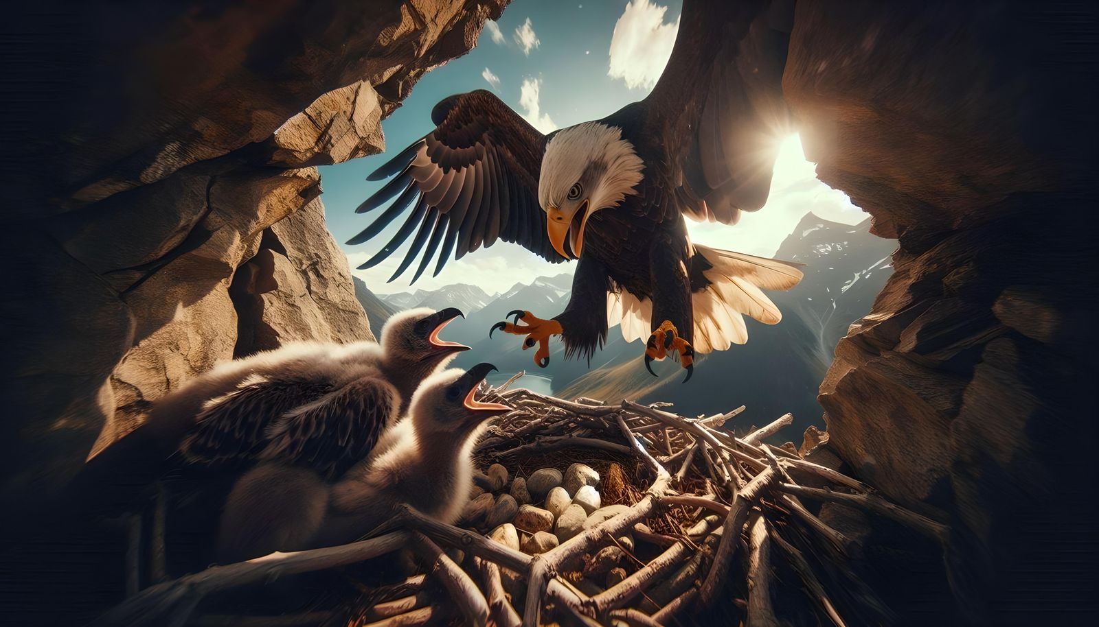 The Eagle - Mum comes back.   by @ARTificial 